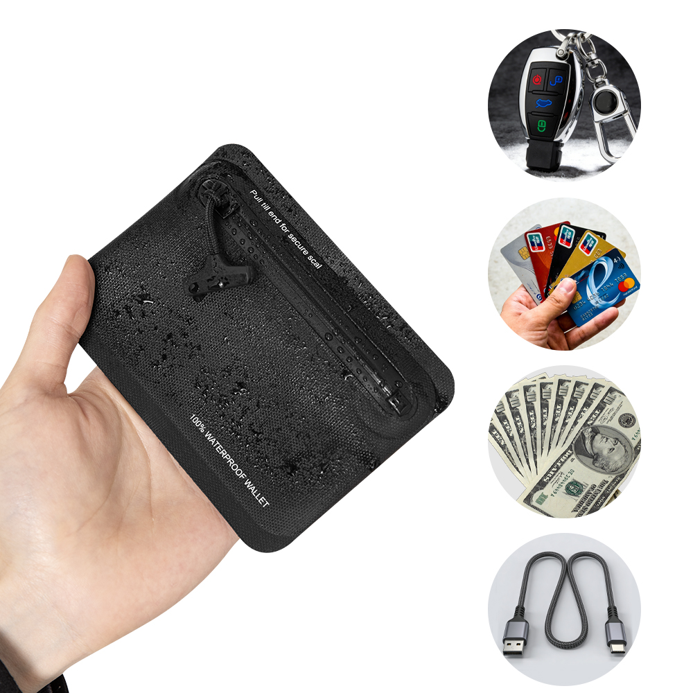 Edc Carry Coins - Waterdichte portemonnee met ritssluiting, lichtgewicht EDC-etui