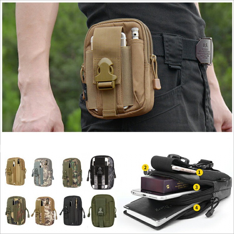 Edc Carry Belt Pouch - Kleine Molle Pouch Heuptas Telefoonhouder Outdoor