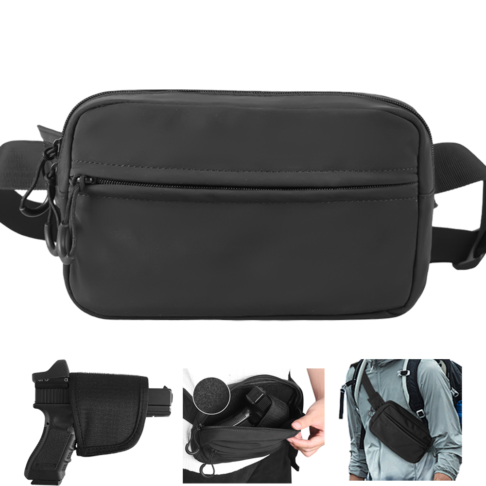 Edc Carry Pistols - Tactische Crossbody Tas Pistool Heuptas Verborgen