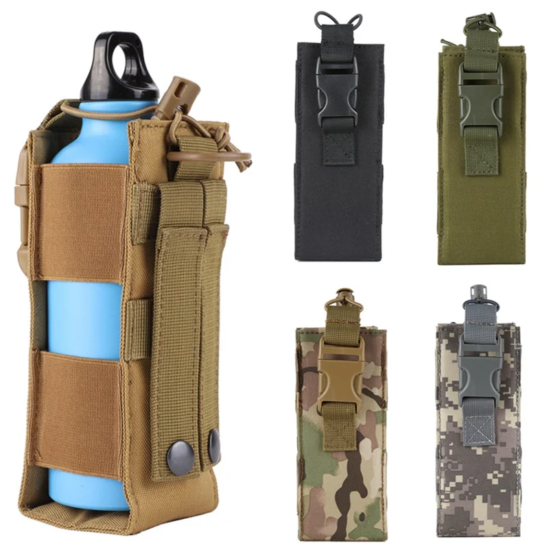 Edc Carry Belt Pouch - x1 Molle Waterfles Holster Pouch Buitensporten
