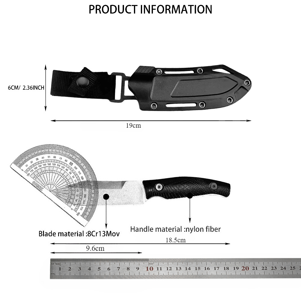 KS 1083 Zwart klein recht mes  - Edc Carry Fixed Blade recensie en prijs