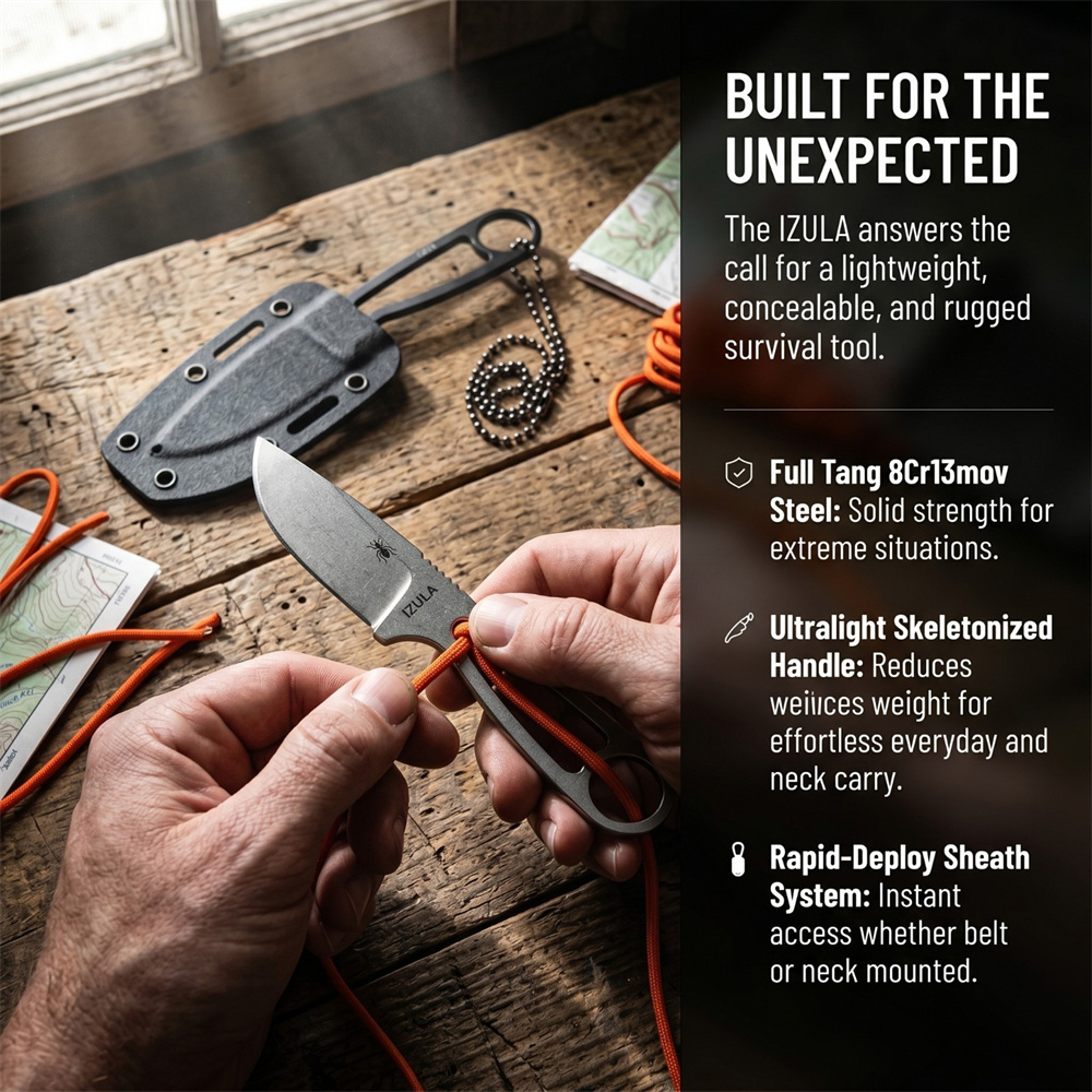 Dagelijks te dragen survivalme - Edc Carry Fixed Blade recensie en prijs
