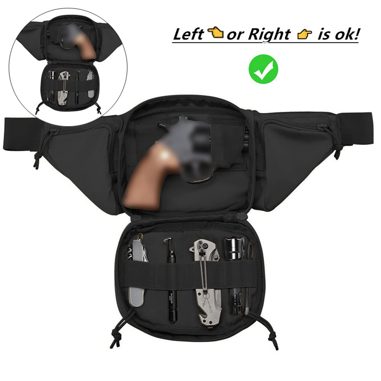 Tactische heuptas pistoolholst - Edc Carry Pistols recensie en prijs