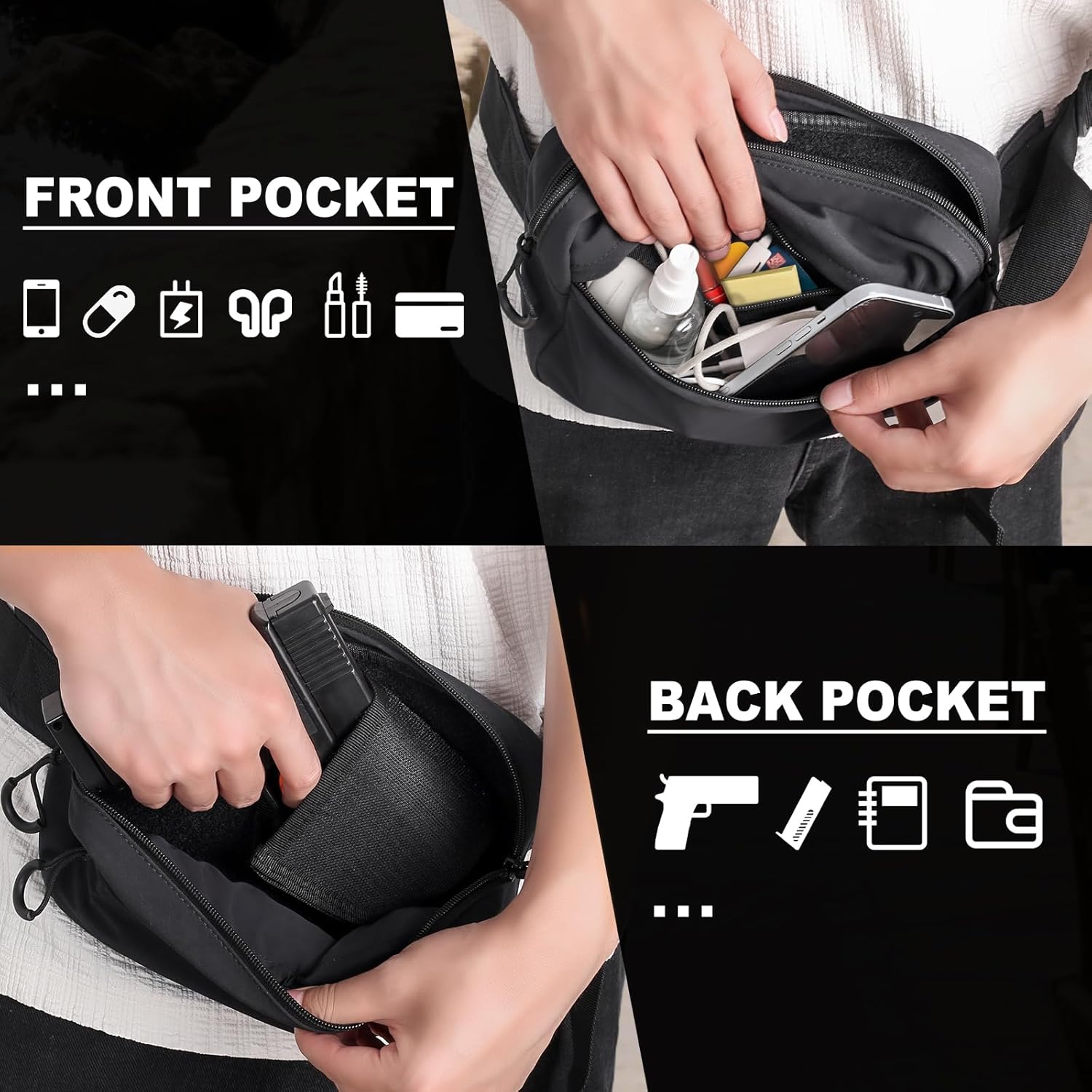 Tactisch heuptasje met holster - Edc Carry Pistols recensie en prijs